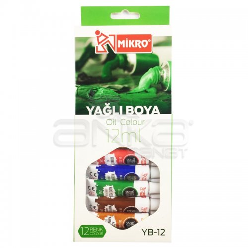 Mikro Yağlı Boya 12ml 12li