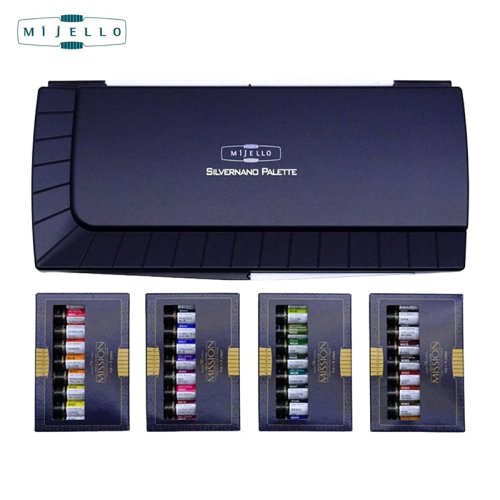 Mijello Mission Gold Class Watercolor Tüp Sulu Boya Seti Silver 7ml 36lı