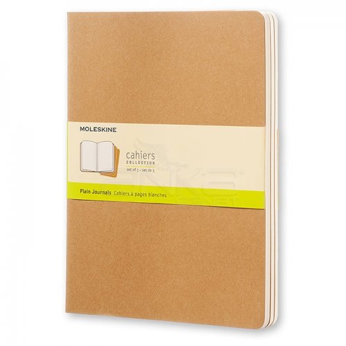 Moleskine Cahier 3lü XL Boy Düz Defter Bej