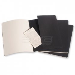 Moleskine Cahier 3lü XL Boy Düz Defter Siyah - Thumbnail