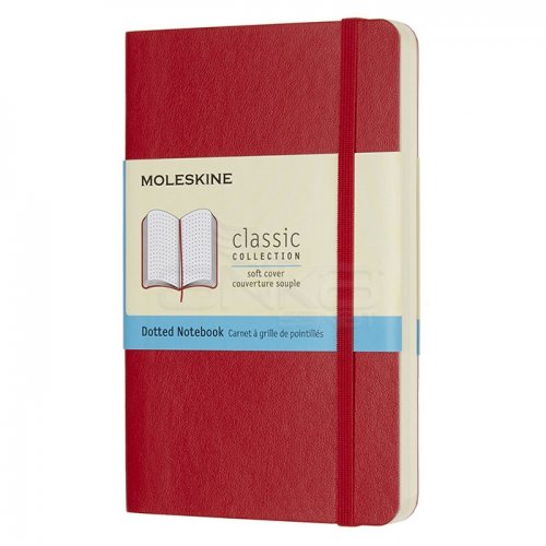 Moleskine Klasik 9x14 cm Yumuşak Kapak Noktalı Defter Kırmızı