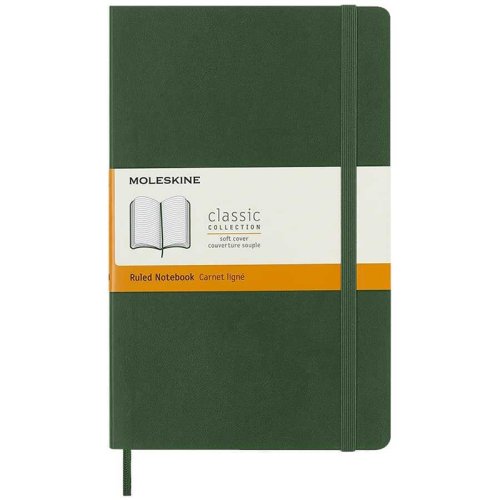 Moleskine Notebook Soft Kapak Çizgili 13x21cm Myrtle Green