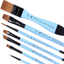 Monalisa - Monalisa Multi Purpose Brushes Set Çok Amaçlı Sanatsal Fırça Seti 7li No:22 (1)