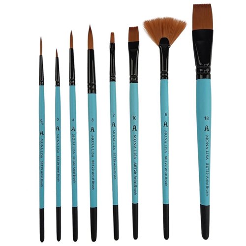 Monalisa Multi Purpose Brushes Set Çok Amaçlı Sanatsal Fırça Seti 8li No:29