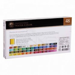 Mungyo Gallery Artists Watercolor Set 48 Renk Yarım Tablet MWPF-48C - Thumbnail