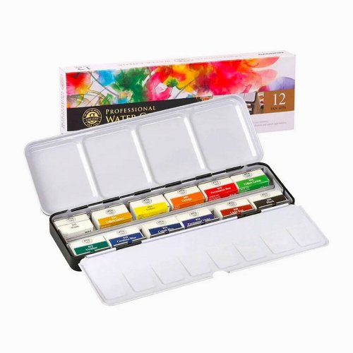 Mungyo Professional Watercolor 12li Tam Tablet