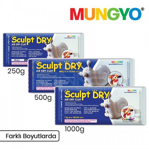 Mungyo Air Sculpt Dry Seramik Hamuru Beyaz