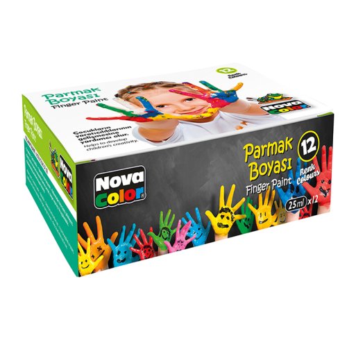 Nova Color Parmak Boyası 25ml 12li