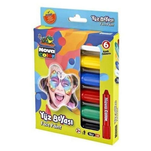 Nova Color Yüz Boyama Kalemi 6lı NC-212