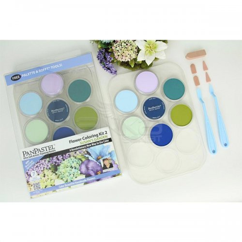 PanPastel Boya Seti 7li Flower Coloring Kit 2