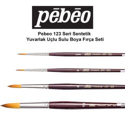 Anka Art - Pebeo 123 Seri Sentetik Yuvarlak Uçlu Fırça Seti 1