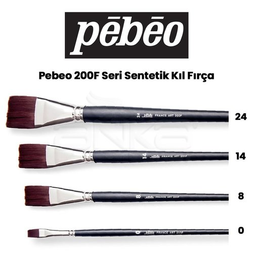 Pebeo 200F Seri Sentetik Kıl Fırça