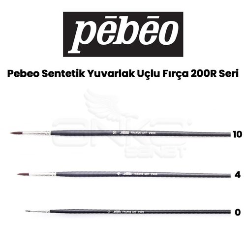 Pebeo 200R Seri Sentetik Yuvarlak Uçlu Fırça