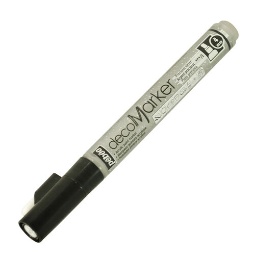 Pebeo Deco Marker 4mm Precious Silver - Precious Silver