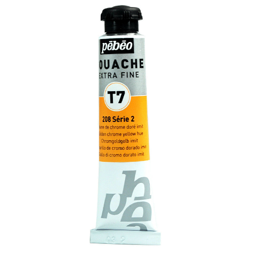 Pebeo Extrafine T7 Guaj Boya 20ml Seri:2 208 Golden Chrome Yellow - 208 Golden Chrome Yellow