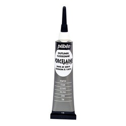 Pebeo - Pebeo Porcelaine 150 Fırınlanabilir Porselen Kontür 20ml 10 Pewte