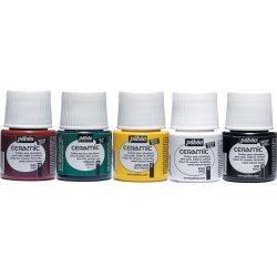 Anka Art - Pebeo Seramik Boyası 45ml Seti 5li Set 1