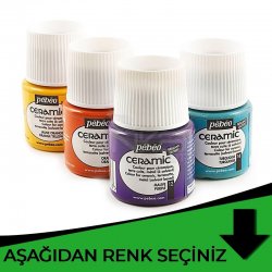 Pebeo - Pebeo Seramik Boyası 45ml Yeşil Tonlar