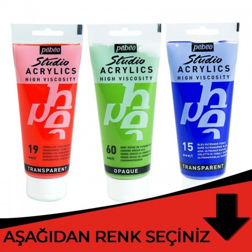 Pebeo Studio Akrilik Boya 100ml Kırmızı Tonlar