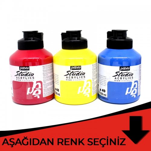 Pebeo Studio Akrilik Boya 500ml Kırmızı Tonlar