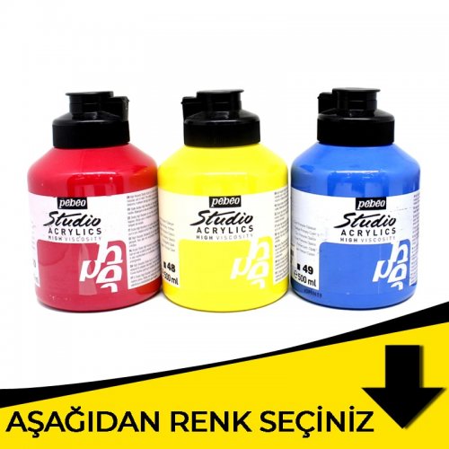 Pebeo Studio Akrilik Boya 500ml Sarı Tonlar