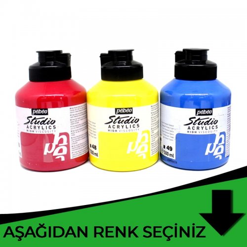 Pebeo Studio Akrilik Boya 500ml Yeşil Tonlar