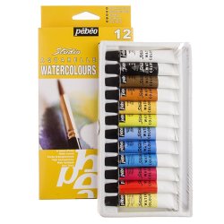 Daler Rowney - Pebeo Studio Aquarelle Watercolours 12 Renk Tüp