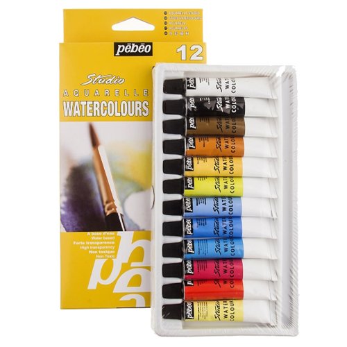 Pebeo Studio Aquarelle Watercolours 12 Renk Tüp