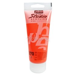 Maimeri - Pebeo Studio Fluo Akrilik 100ml Boya 370 Orange