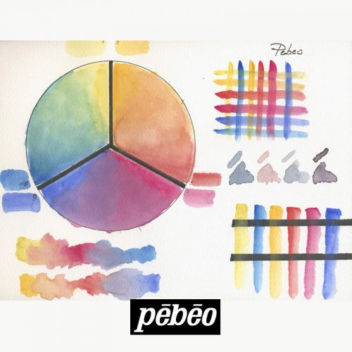 Pebeo Watercolour Aquarelle Fine 1/2 Tablet Sulu Boya 12 Renk Mediterranean Akdeniz Renkleri