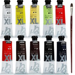 Anka Art - Pebeo XL 37ml Yağlı Boya 37ml Set 1 10lu + Fırça Hediyeli