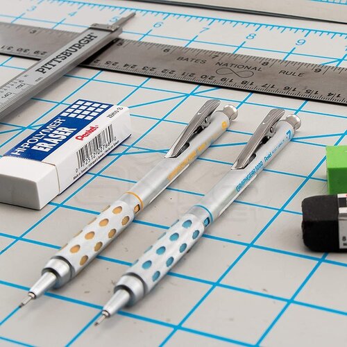 Pentel Graphgear 1000 Versatil Kalem Gümüş 0,3mm