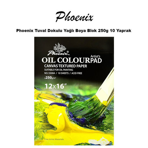 Phoenix Tuval Dokulu Yağlı Boya Blok 250g 10 Yaprak