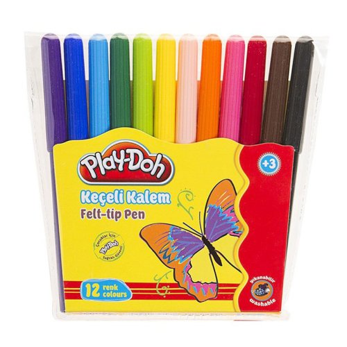 Play-Doh Keçeli Kalem Pvc 2mm 12 Renk