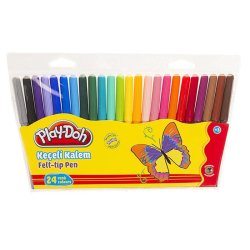 Play-Doh - Play-Doh Keçeli Kalem Pvc 2mm 24 Renk