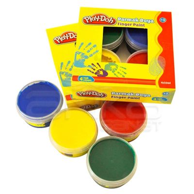 Play-Doh 4 Renk Parmak Boya 50ml PR017