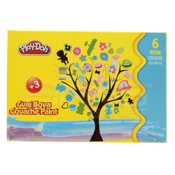 Play-Doh - Play-Doh 6 Renk Guaj Boya 30ml GU001