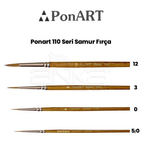 Ponart 110 Seri Samur Fırça