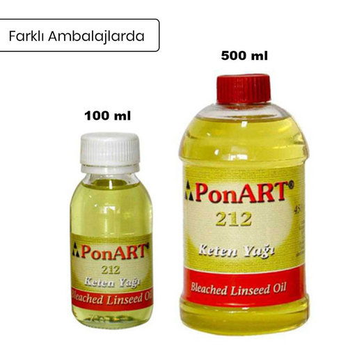 Ponart Ağartılmış Keten Yağı 212-Bleached Linseed Oil