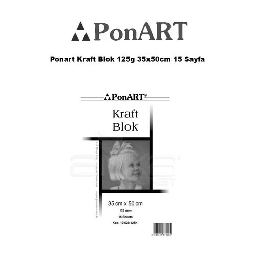 Ponart Kraft Blok 125g 35x50cm 15 Yaprak