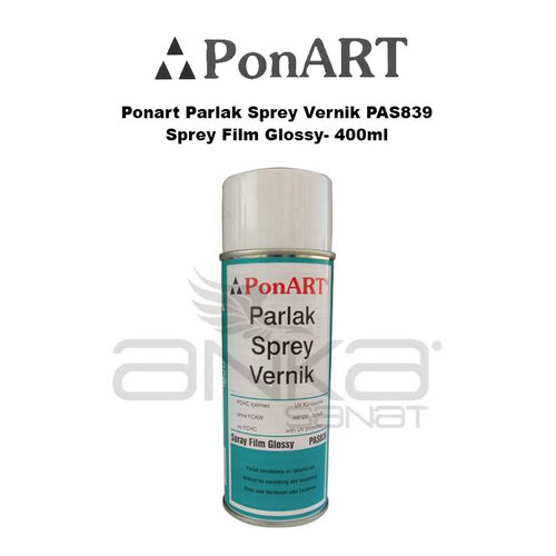 Ponart Parlak Sprey Vernik PAS839 -Sprey Film Glossy- 400ml