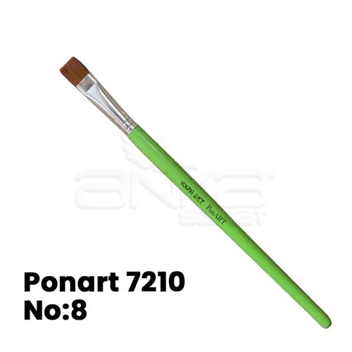 Ponart 7210 Young Art Sentetik Düz Kesik Fırça