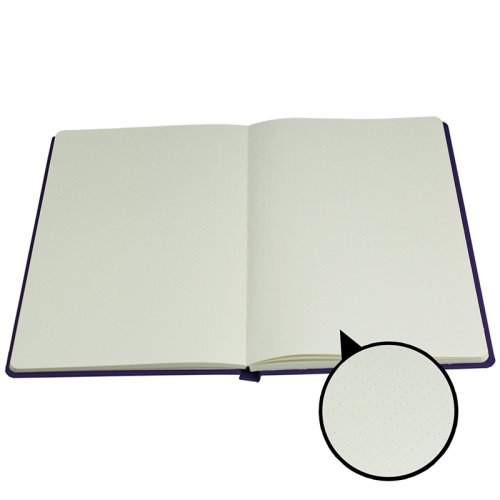 PULKO Notebook Not Defteri Cilt Bezi Noktalı Koyu Gri 110g 16x24cm