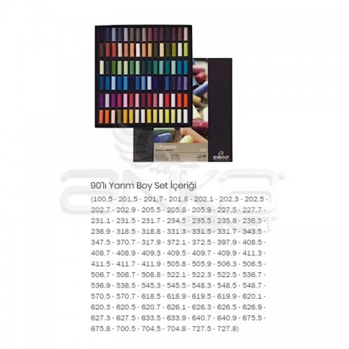 Rembrandt Soft Pastel Yarım Boy 90lı set 