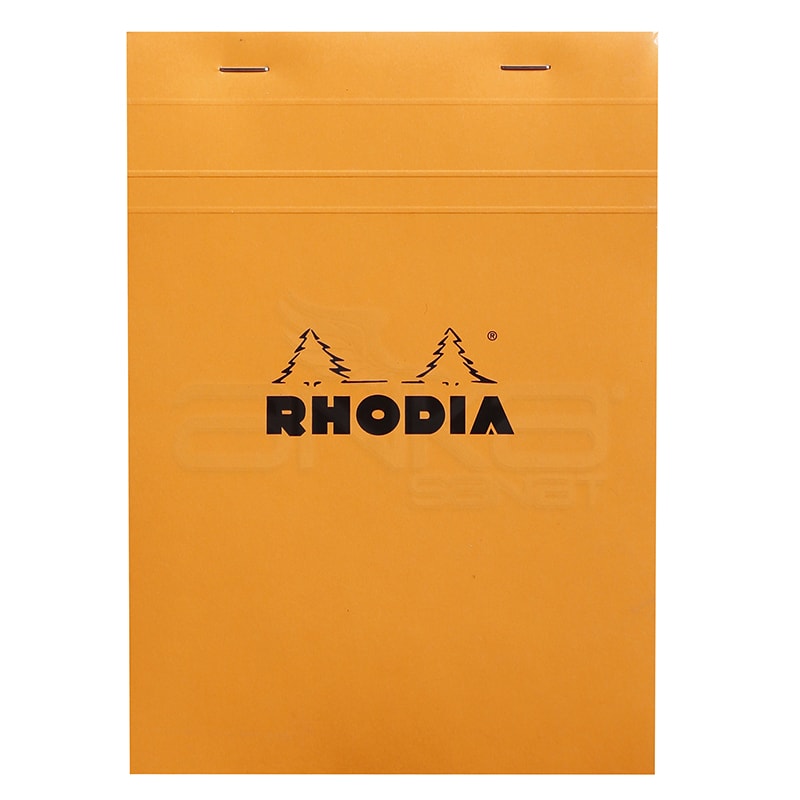 Rhodia Basic Bloknot Turuncu Kapak 80g 80 Yaprak Kareli - Thumbnail