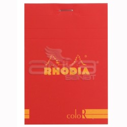 Rhodia - Rhodia Basic Çizgili Bloknot Poppy Kapak 90g 70 Yaprak