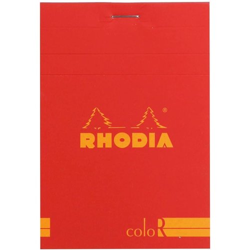 Rhodia Basic Çizgili Bloknot Poppy Kapak 90g 70 Yaprak A4 - Poppy