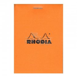 Rhodia Basic Çizgili Bloknot Turuncu Kapak 80g 80 Yaprak - Thumbnail