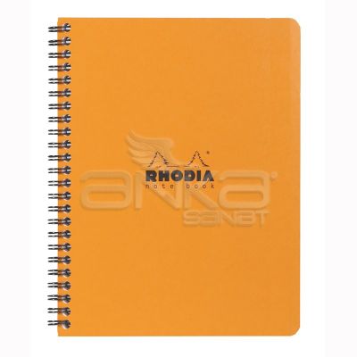 Rhodia Basic Çizgili Defter Turuncu Kapak Spiralli 80g 80 Yaprak