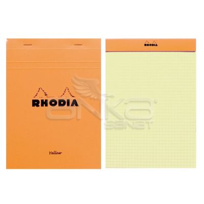 Rhodia Basic Kareli Bloknot Turuncu Kapak Kapak Sarı Yaprak 80g 80 Yaprak A5